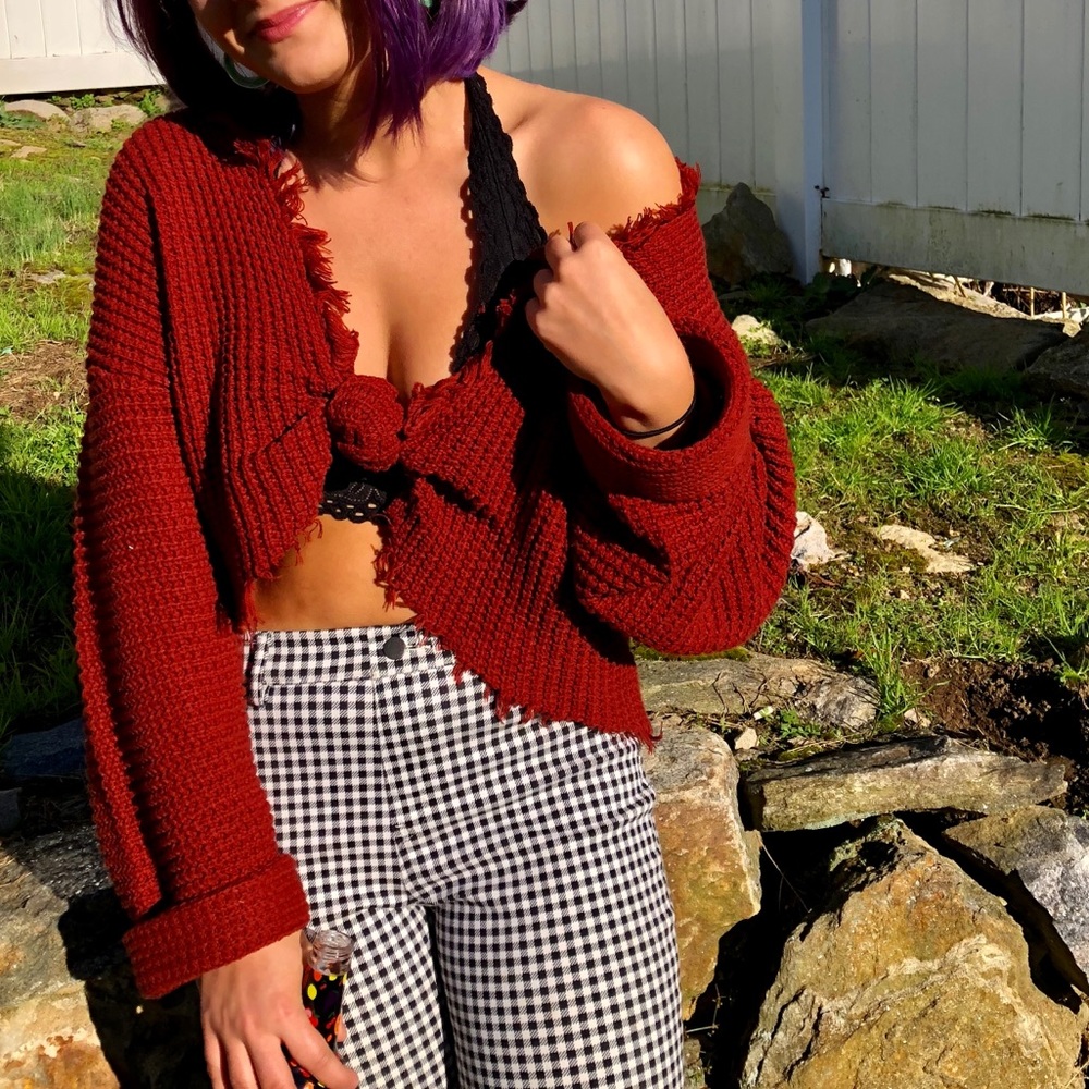 Forever 21 Red Sweater Size L